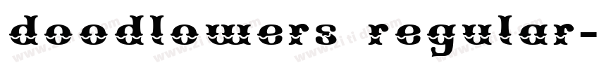 doodlowers regular字体转换